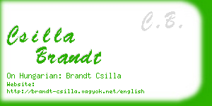 csilla brandt business card